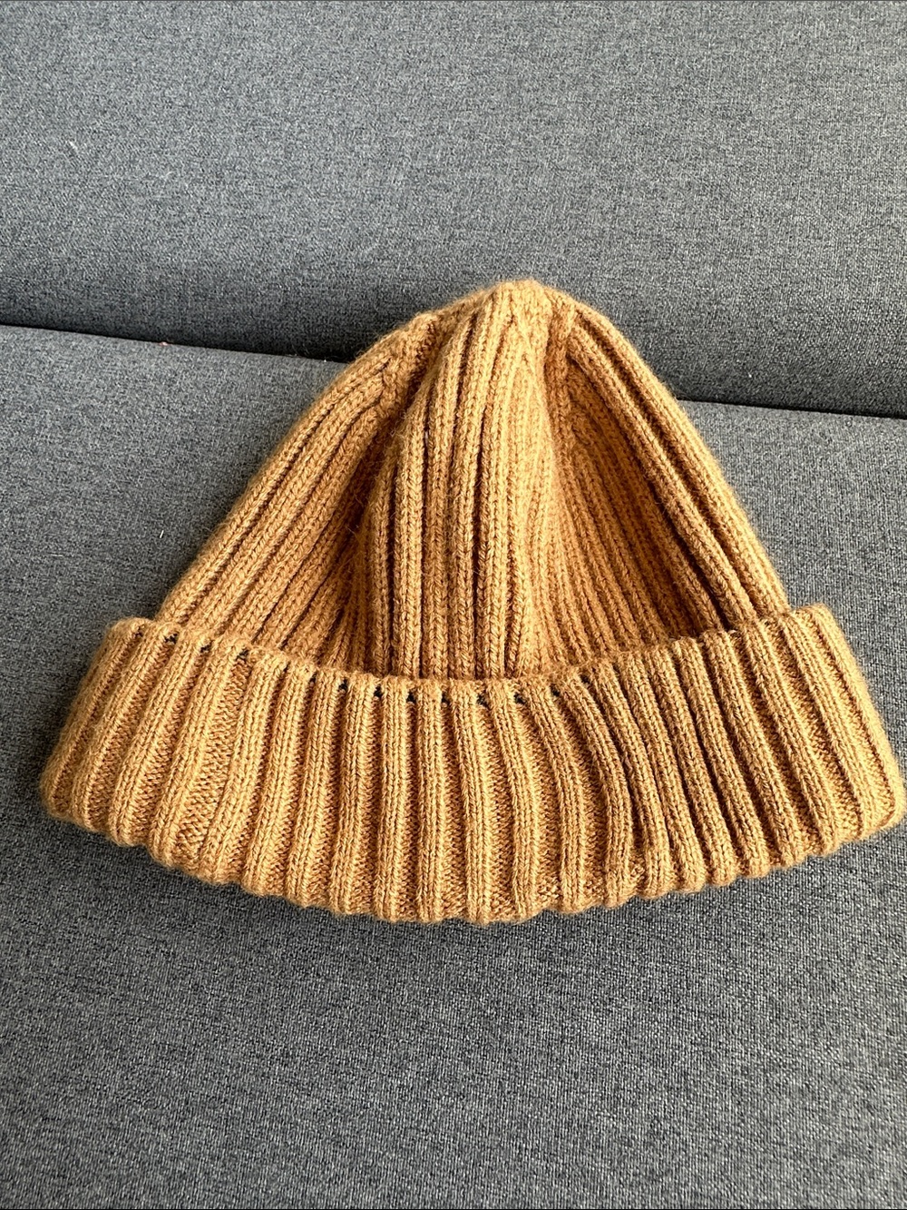 Vans Ribbed Fold-Over Beanie - Mustard Yellow - Picture 2 of 5